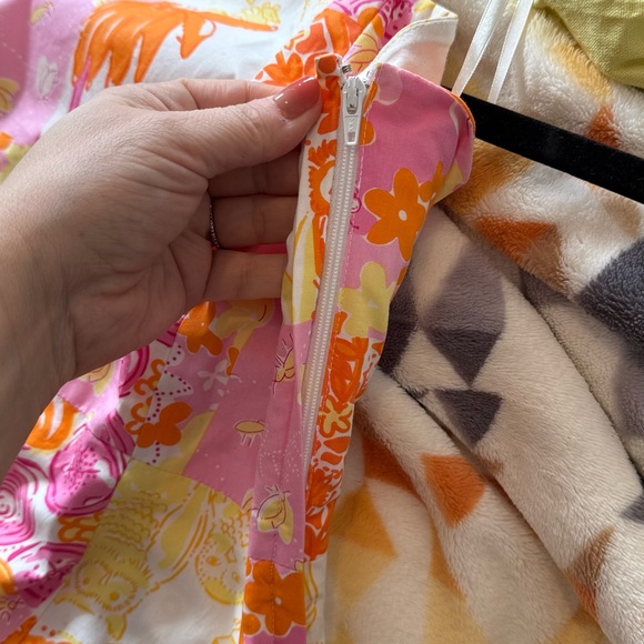 Lilly Pulitzer Patchwork Strapless Dress Size 10 - Picture 4 of 10